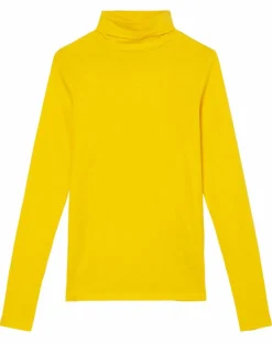 Marc O'Polo T-Shirts|T-Shirt 100% Coton Bio col roulé jaune