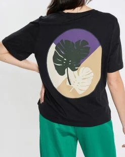 Marc O'Polo T-Shirts|T-Shirt 100% Coton Bio imprimé nature noir