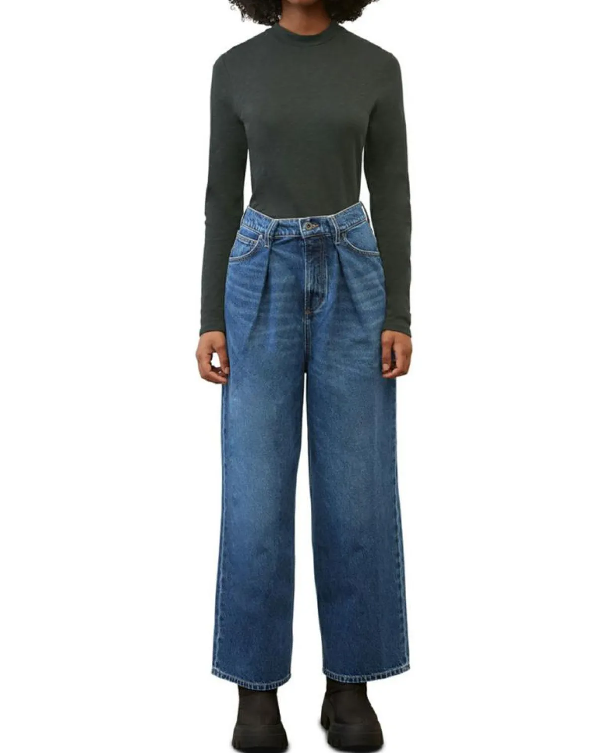 Marc O'Polo T-Shirts|T-Shirt 100% Coton Bio vert foncé