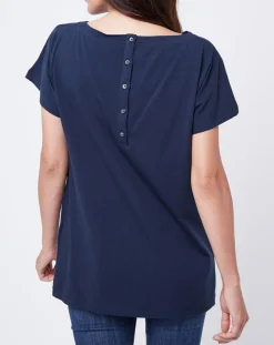 John Galliano T-Shirts|T-Shirt à motif bleu nuit