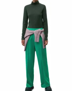 Marc O'Polo T-Shirts|T-Shirt col roulé vert foncé