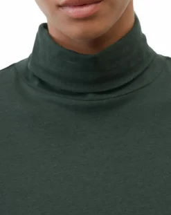 Marc O'Polo T-Shirts|T-Shirt col roulé vert foncé