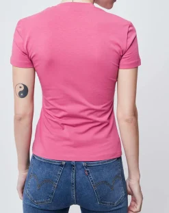 John Galliano T-Shirts|T-Shirt col V mauve