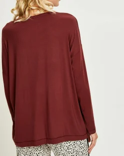 Femilet Lingerie, Nuit|T-Shirt de pyjama acajou