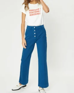 Galeries Lafayette T-Shirts|T-Shirt en Coton Bio Sisters blanc