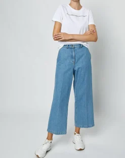 Marc O'Polo T-Shirts|T-Shirt en Coton inscription Stockholm blanc