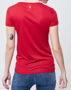 John Galliano T-Shirts|T-Shirt imprimé ethnique rouge/multicolore