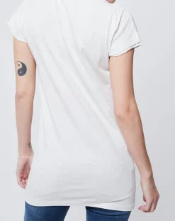 John Galliano T-Shirts|T-Shirt imprimé Gazette et fleurs blanc cassé/multicolore