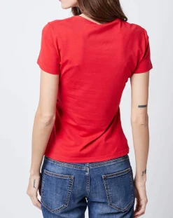 John Galliano T-Shirts|T-Shirt imprimé rouge/bleu/noir