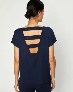 Huit T-Shirts|T-Shirt Jeanne bleu marine