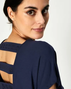 Huit T-Shirts|T-Shirt Jeanne bleu marine