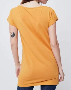 John Galliano T-Shirts|T-Shirt long Gazette orange/rouge/gris