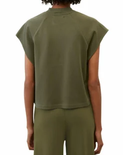 Marc O'Polo T-Shirts|T-Shirt loose Crop kaki