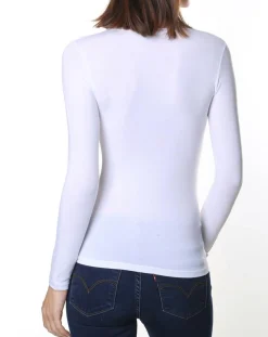 Mare T-Shirts|T-Shirt manches longues Micromodal blanc