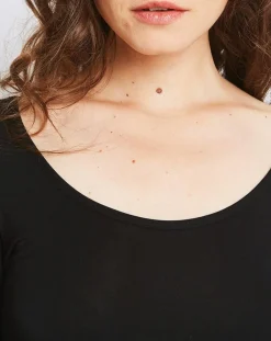 Mare T-Shirts|T-Shirt Marion en Micromodal noir