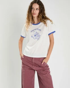 The Korner T-Shirts|T-shirt Martha blanc/bleu
