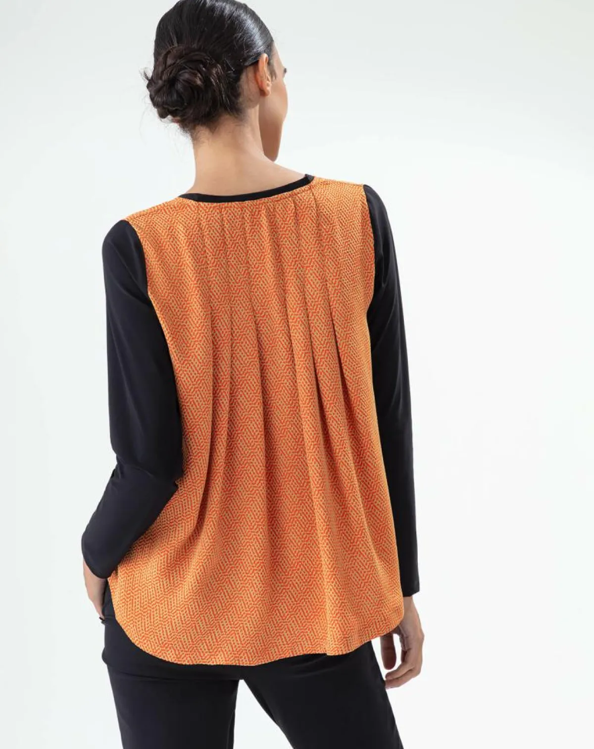 Bleu Blanc Rouge T-Shirts|T-Shirt Signe noir/orange perlee