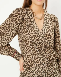 Stella Forest Tops Et Blouses|Tunique col V Léo marron