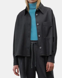 Marc O'Polo Vestes, Blousons|Veste à rayures noire