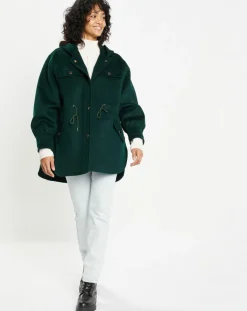 Lou Andrea Vestes, Blousons|Veste 100% Laine Carla vert sapin