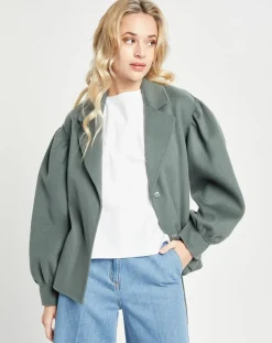 Lou Andrea Vestes, Blousons|Veste 100% Laine kaki