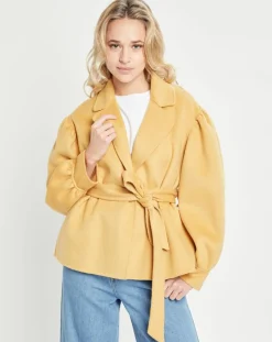Lou Andrea Vestes, Blousons|Veste 100% Laine ocre
