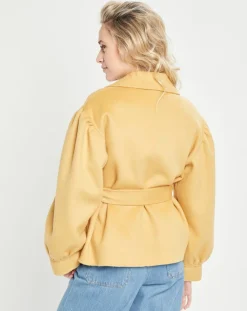 Lou Andrea Vestes, Blousons|Veste 100% Laine ocre