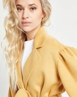 Lou Andrea Vestes, Blousons|Veste 100% Laine ocre