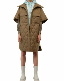 Marc O'Polo Vestes, Blousons|Veste cape matelassée padded marron