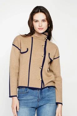 C&Jo Vestes, Blousons|Veste col montant camel