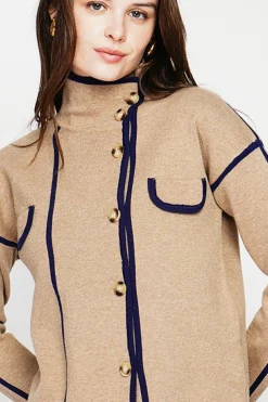 C&Jo Vestes, Blousons|Veste col montant camel