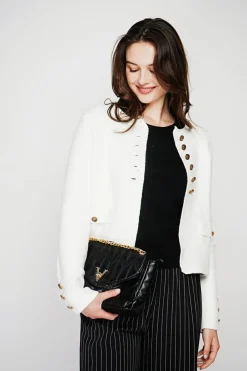 C&Jo Vestes, Blousons|Veste courte boutonnée naturelle