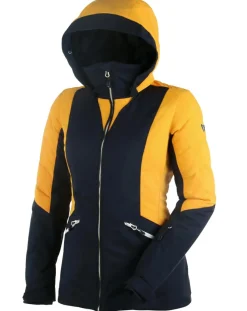 Degré 7 Manteaux|Veste de ski Aravis marine/jaune