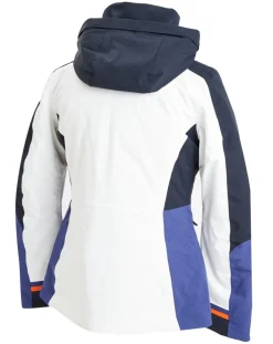 Duvillard Manteaux|Veste de Ski Croche blanc/bleu/orange