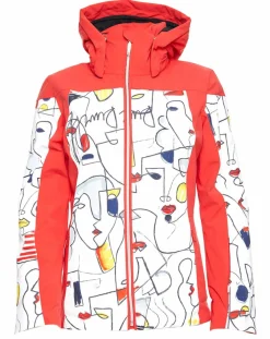 Duvillard Manteaux|Veste de ski Ecandies rouge