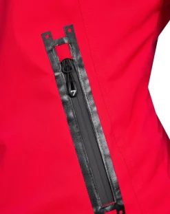 Degré 7 Manteaux|Veste de ski Geod fausse fourrure rouge