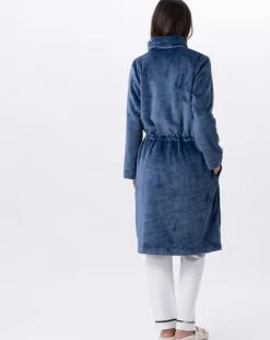 Le Chat Vestes, Blousons|Veste d'intérieur en peluche flanelle Essentiel prusse