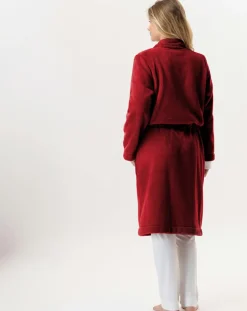 Le Chat Vestes, Blousons|Veste d'intérieur en peluche flanelle Essentiel tomette