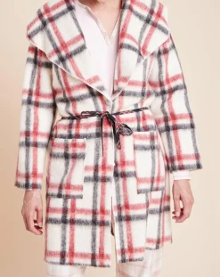 Le Chat Vestes, Blousons|Veste d'intérieur Essentiel à carreaux écru/rouge/noir