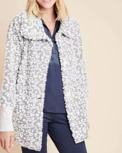 Le Chat Vestes, Blousons|Veste d'intérieur Fauve gris/écru