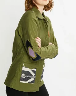 Scotch & Soda Vestes, Blousons|Veste droite Militaire kaki