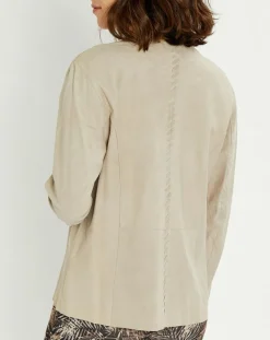 Lauren Vidal Vestes, Blousons|Veste en Cuir Birdy sable