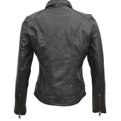 Blue Wellford Vestes, Blousons|Veste en Cuir Chloris noire