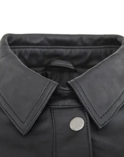 Chyston Vestes, Blousons|Veste en Cuir d'Agneau Christine noire