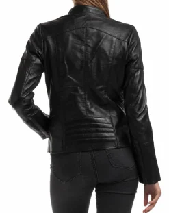 Chyston Vestes, Blousons|Veste en Cuir Ivette noire