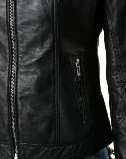 Chyston Vestes, Blousons|Veste en Cuir Talia noire