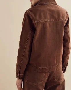 Chloé Stora Vestes, Blousons|Veste en jean Up marron