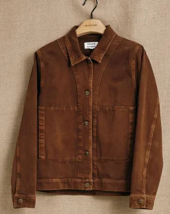 Chloé Stora Vestes, Blousons|Veste en jean Up marron