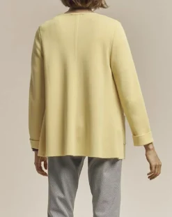 Devernois Vestes, Blousons|Veste en Laine mélangée Vague jaune mimosa