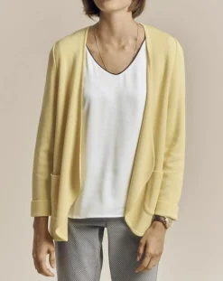 Devernois Vestes, Blousons|Veste en Laine mélangée Vague jaune mimosa